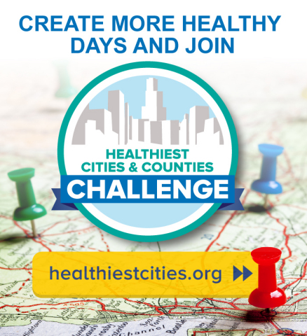 Learn how to participate in the Healthiest Cities & Counties Challenge at healthiestcities.org. (Gra ... 