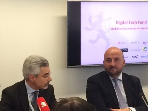 From left to right: Karim Michel Sabbagh, President & CEO SES, and Etienne Schneider, Luxembourg Vic ... 