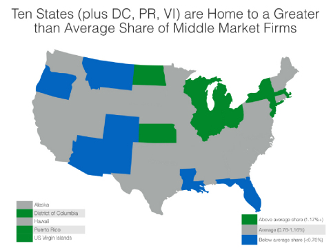 Middle Market Geographic Concentration (Photo: Business Wire)