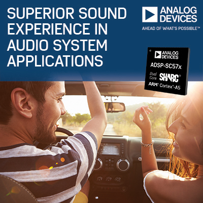 New Analog Devices SHARC® Processor Platform Delivers Superior Sound Experience in Audio System Appl ... 