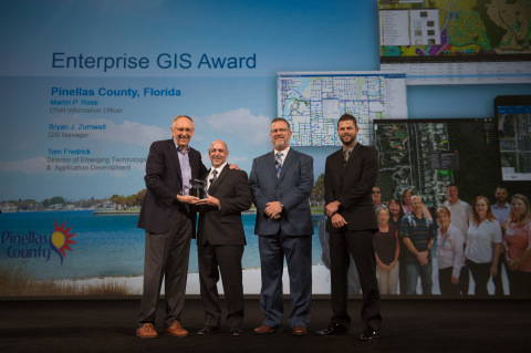 Esri presented Pinellas County, Florida with the 2016 Enterprise GIS Award for innovating a smart co ... 