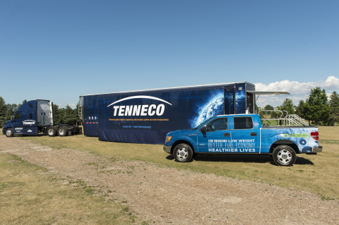 The Tenneco Experience features a full-line product display housed in a custom-designed 53 foot exhi ... 