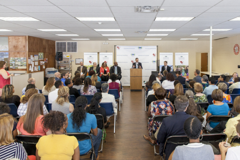 Kansas City Kan. Mayor Mark Holland addresses attendees at a community event Aug. 10 during which th ... 