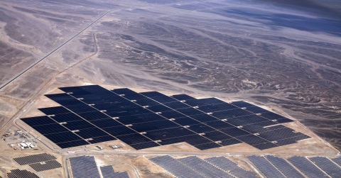 The 52.5 MW Shams Ma'an Solar Power Plant in the Hashemite Kingdom of Jordan. Owned by a consortium  ... 