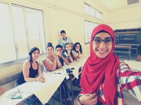 Refugee kids participating in a stop-motion workshop conducted by trainer Diaa Malaeb (Photo: ME New ... 