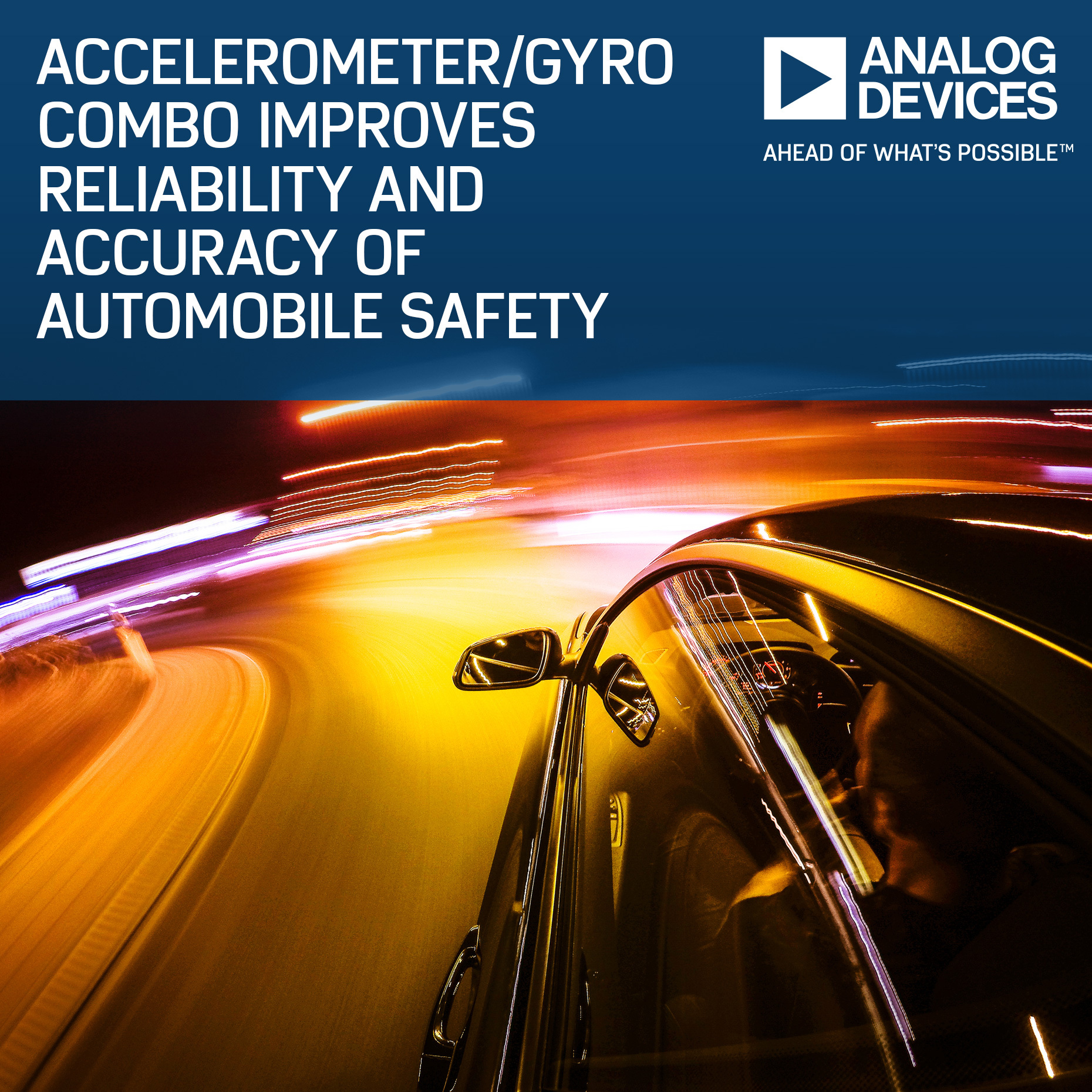 Integrated Accelerometer/Gyro Combo Series from Analog Devices Helps