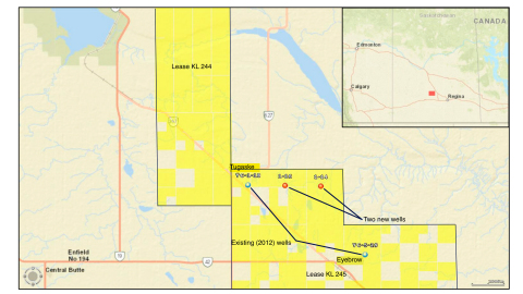 FIGURE 1 – Map Showing New and Historical (2012) Drilling (Graphic: Business Wire) 