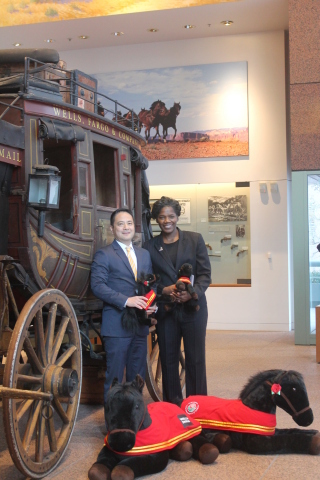 Major Lynette Jones joins Jay Hong, Wells Fargo team member and Sergeant First Class, U.S. Army Reti ... 