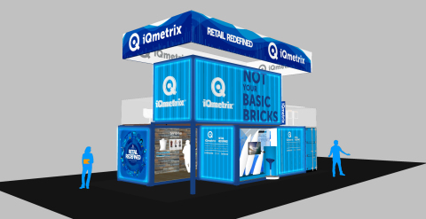 iQmetrix's unique booth at NRF will be transformed into a retail store constructed of two stacked sh ... 