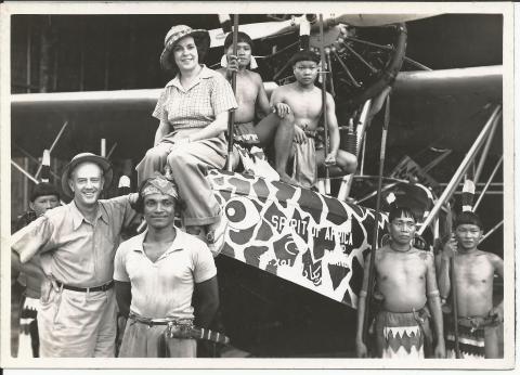Osa and Martin, North Borneo 1935. (Photo: Martin & Osa Johnson Safari Museum)