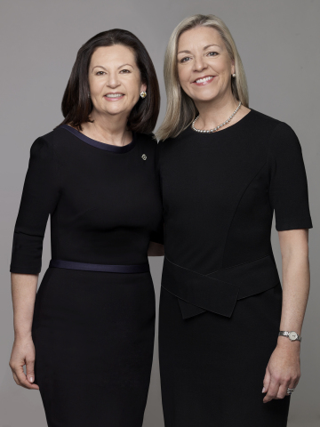 Manhattan real estate veteran Ellie Johnson (left) and Candace Adams, CEO of Berkshire Hathaway Home ... 