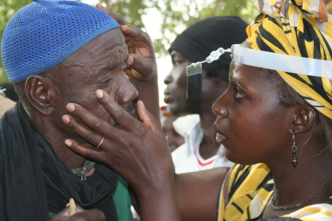 Residents of a village in Mali are screened for trachoma, a neglected tropical disease and the world ... 