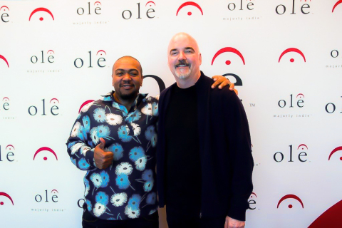 L to R: Super-Producer Timbaland with ole CEO & Chairman Robert Ott (Photo: Business Wire) 