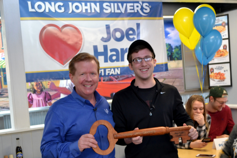 Left to right: Long John Silver's Chief Executive Officer, James O'Reilly and Ohio State University  ... 