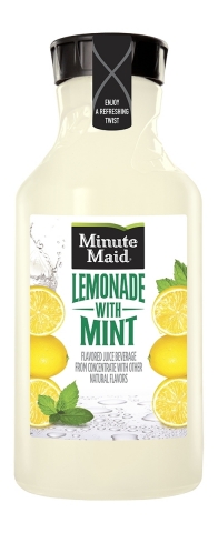 Minute Maid Lemonade with Mint is available nationwide in a 59 fl oz serving size (Photo: Business W ... 