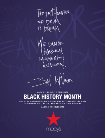 Macy’s celebrates Black art, expression and culture during Black History Month (Graphic: Business Wi ... 