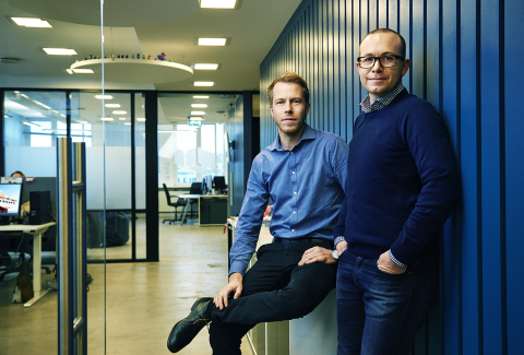 From left: Patrik Berglund, CEO & Co-founder, Xeneta; Thomas Sørbø, CBDO & Co-founder, Xeneta