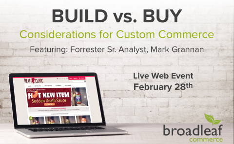 Build vs Buy: Considerations for Custom Commerce feat. Sr. Analyst Mark Grannan (Photo: Business Wir ... 