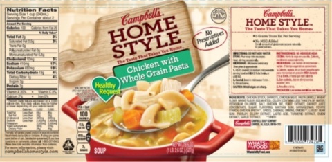 Campbell Soup Company is voluntarily recalling approximately 300 cases of Campbell’s Homestyle Healt ... 