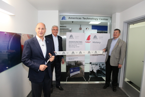 From left to right: Axalta’s Barry Snyder, Senior Vice President and Chief Technology Officer, Steve ... 