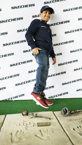 Triple Crown-winner Victor Espinoza in pre-race comfort with Skechers (Photo: Business Wire)