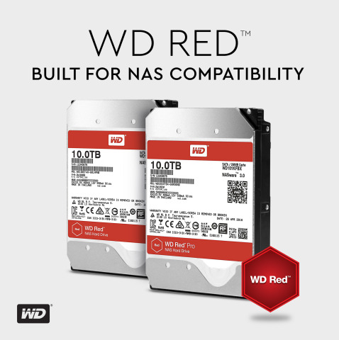 WD Red and WD Red Pro 10TB NAS Hard Drive (Graphic: Business Wire)