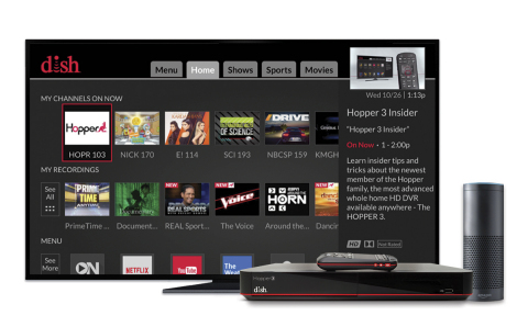 Amazon Alexa now available on DISH's Hopper DVR. (Photo: Business Wire)