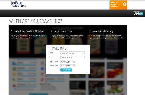 JetBlue Vacations and Utrip partner to help travelers create personalized, hour-by-hour vacation iti ... 