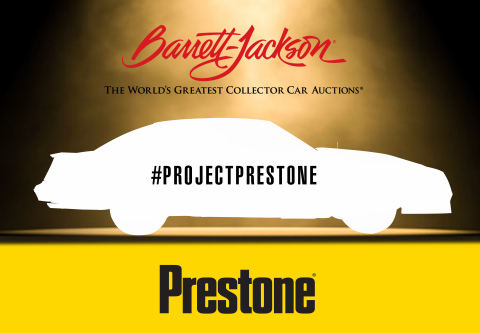 Barrett-Jackson and Prestone will unveil a vehicle and make a special announcement at Barrett-Jackson's 2017 Northeast Auction, June 22, 2017 at 1:30 PM. (Graphic: Business Wire)