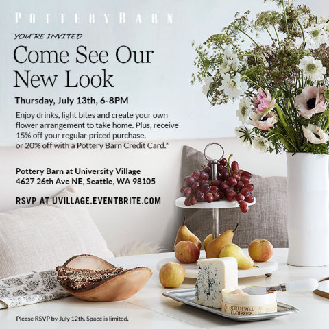 University Village Invite, Pottery Barn (Graphic: Business Wire)