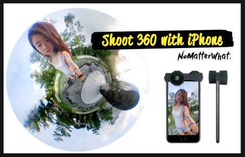 Shoot 360 with your iPhone, not a 360 camera.