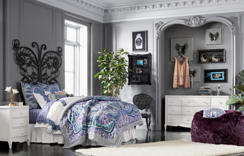 Bedroom in the "Anna Sui for PBteen" Collection available exclusively at www.pbteen.com and at PBteen stores nationwide (Photo: Business Wire)