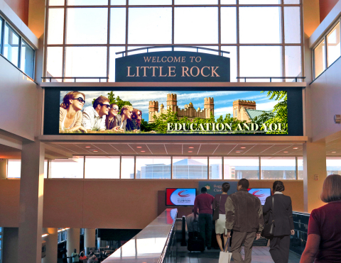 A new digital video wall is one of a number of media assets Clear Channel Airports will bring to adv ... 