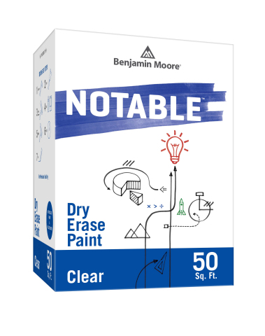 Notable™ Dry Erase Paint from Benjamin Moore -- a Premium Dry Erase Coating That Can Transform Almos ... 