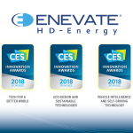 エネベートが3カテゴリーで2018年CES革新賞の受賞企業に選定