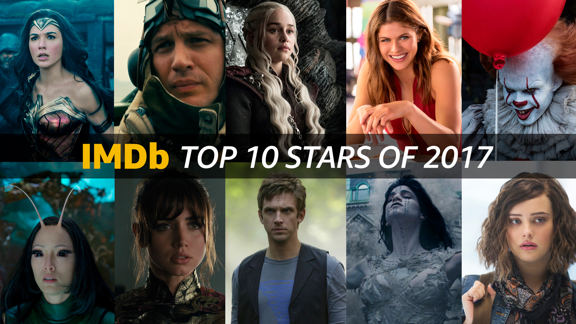Imdb Announces The Top 10 Stars And Top 10 Breakout Stars Of 2017 As