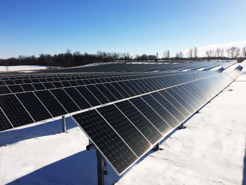 Pictured is the 7 MW Buffalo Solar installation. (Photo: Business Wire)