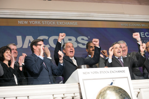Jacobs (JEC) ringing the NYSE Closing Bell®. (Photo: Business Wire)