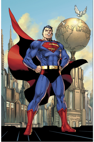 Cover, ACTION COMICS #1000. Pencils by Jim Lee, inks by Scott Williams, colors by Alex Sinclair.