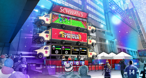 Schwan's will be delivering big smiles throughout the 10-day Super Bowl LIVE events by combining fes ... 