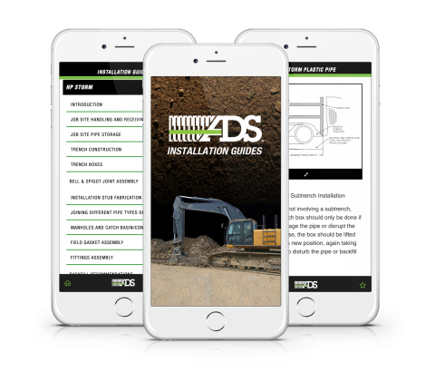 New app from Advanced Drainage Systems, Inc. provides installation instructions for its thermoplasti ... 