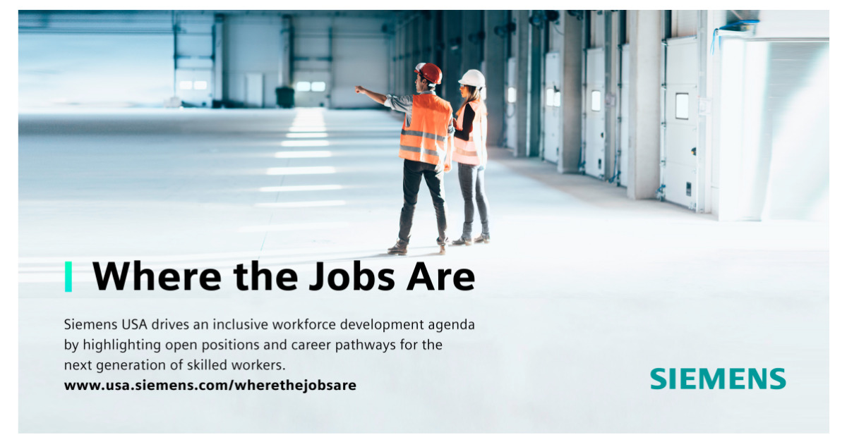 Siemens Launches Where The Jobs Are Series To Highlight Open