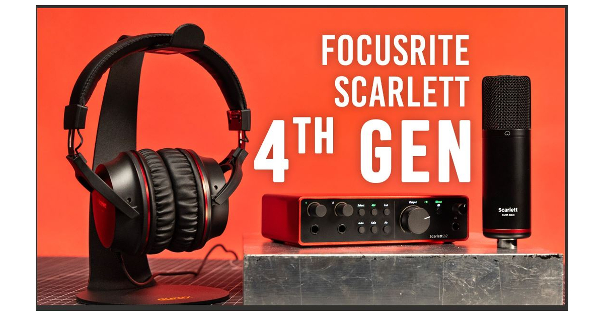 Focusrite Announces 4th Generation Scarlett Interfaces More Info At B