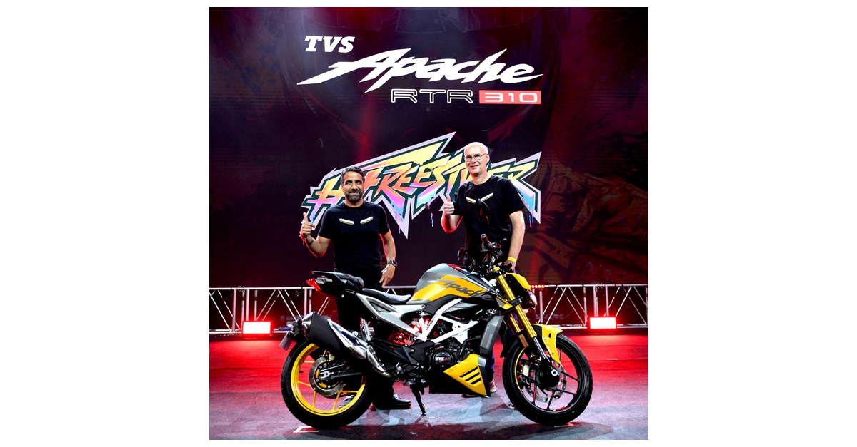 TVS Motor Company 全球同步推出全新 Naked Sports TVS Apache RTR 310打造自由展現高性能乘騎