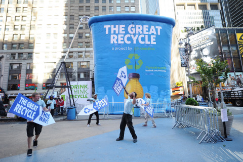 The Great Recycle launched in Times Square, NYC last April. (Photo: Business Wire)