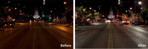 Upgrading to Streetworks Navion LED luminaires from Cooper Lighting will help the city of Austin save more than $200,000 each year. (Photo: Business Wire)
