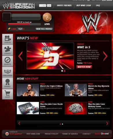 WWE Superfan Showdown app (Graphic: Business Wire) 