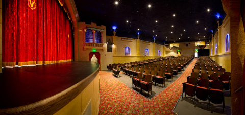 Last April, Cook Group Incorporated committed to sponsor the renovation of the Tivoli Theatre, which is owned by Owen County Preservations. This weekend, less than a year after renovations began, the Tivoli Theatre will screen its first feature films in 14 years to the community. (Photo: Business Wire)