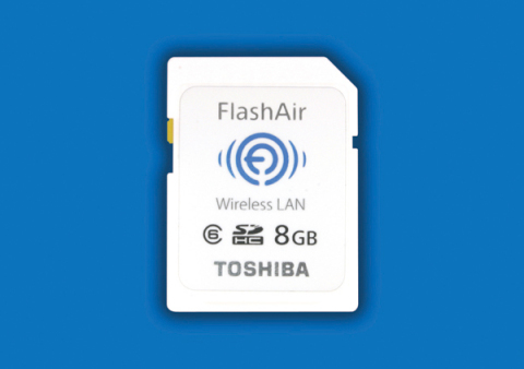 "FlashAir(TM)", Toshiba SDHC Memory Card with Embedded Wireless LAN Communications (Photo: Business  ... 
