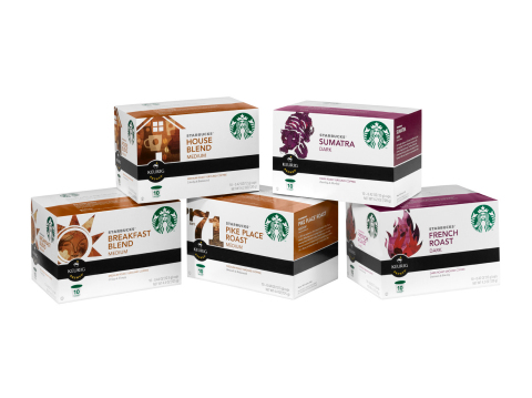 Starbucks(R) Coffee K-Cup(R) Packs Recognized as Most Successful CPG Beverage Product of 2012 (Photo: Business Wire)